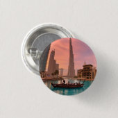 Burj Khalifa Boat See Stadtscape Button (Vorne & Hinten)