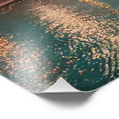 Burj Khalifa Boat See Stadtscape Fotodruck (Ecke)