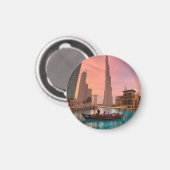 Burj Khalifa Boat See Stadtscape Magnet (Vorderseite/Rückseite)