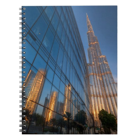Burj Khalifa Brilliant Notebook Notizblock (Vorderseite)