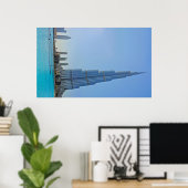 Burj Khalifa & Dubai Fountain Foto Poster (Heimbüro)
