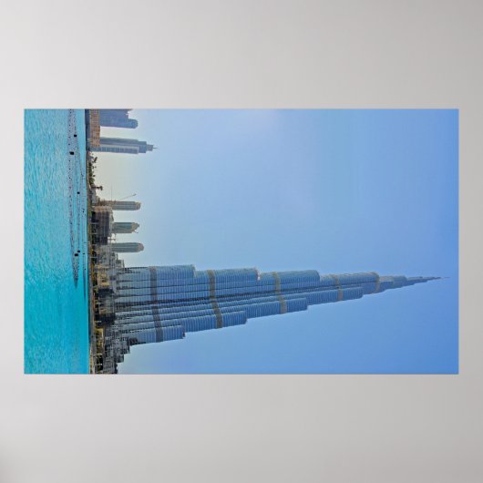 Burj Khalifa & Dubai Fountain Foto Poster (Vorne)