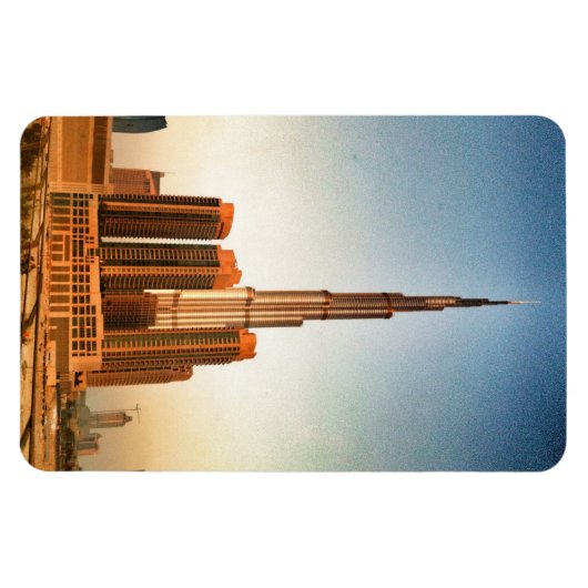Burj Khalifa Dubai Magnet (Horizontal)