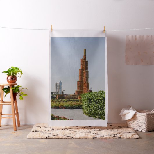 Burj Khalifa, Dubai Miracle Garden Stoff (Beispiel)