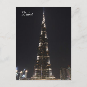 Burj Khalifa, Dubai - Postcard Postkarte