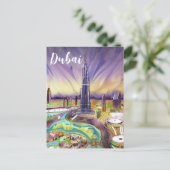 Burj Khalifa, Dubai Postcard Postkarte (Stehend Vorderseite)