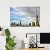 Burj Khalifa, Dubai Poster (Heimbüro)