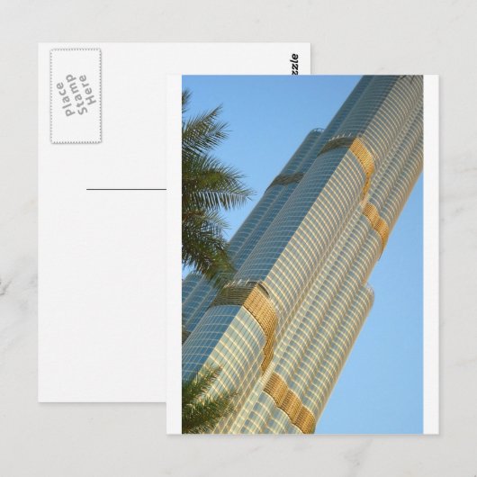 Burj Khalifa Dubai Postkarte (Vorne/Hinten)