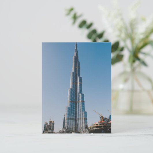 Burj Khalifa, Dubai Postkarte (Stehend Vorderseite)