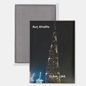 Burj Khalifa Dubai UAE Magnet (Vorderseite/Rückseite)