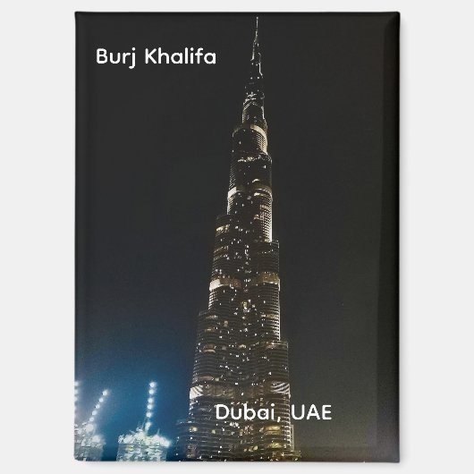 Burj Khalifa Dubai UAE Magnet (Vorderseite)