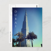 Burj khalifa dubai uae Postkarte (Vorne/Hinten)