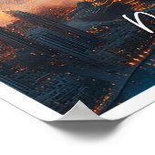 Burj Khalifa Dubai UAE Vereinigte Arabische Emirat Poster (Ecke)