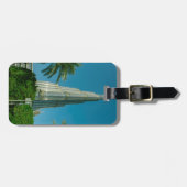 Burj Khalifa, Dubai und Palmen Gepäckanhänger (Vorderseite horizontal)