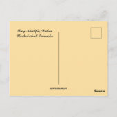 Burj Khalifa Dubai Vereinigte Arabische Emirate Postkarte (Rückseite)