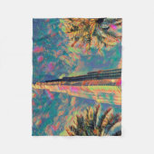 Burj Khalifa Gemälde Fleecedecke (Vorderseite)