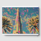 Burj Khalifa Gemälde Gästebuch (Rückseite)
