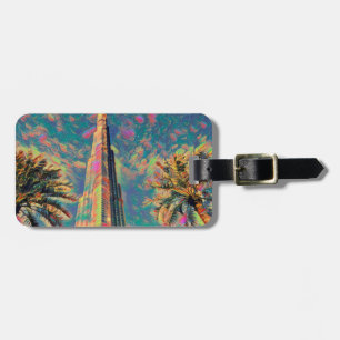 Burj Khalifa Gemälde Gepäckanhänger
