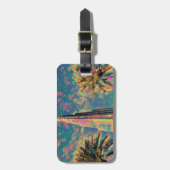 Burj Khalifa Gemälde Gepäckanhänger (Vorderseite vertikal)