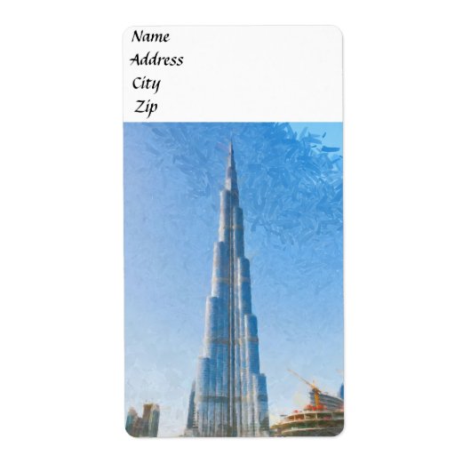 Burj Khalifa, Gemälde in Dubai (Vorne)