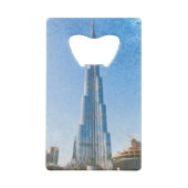 Burj Khalifa, Gemälde in Dubai Geldbeutel Flaschenöffner (Rückseite)