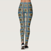 Burj Khalifa Gemälde Leggings (Rückseite)