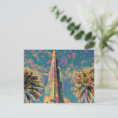 Burj Khalifa Gemälde Postkarte (Stehend Vorderseite)