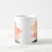 Burj Khalifa Illustration mit warmer Wasserfarbe b Kaffeetasse (Mittel)