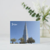 Burj-Khalifa-Palmen Postkarte (Stehend Vorderseite)