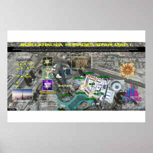 Burj Khalifa Pleiades Muster 1 Poster