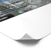 Burj Khalifa Pleiades Muster 3 Poster (Ecke)