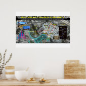 Burj Khalifa Pleiades Muster 3 Poster (Küche)