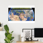 Burj Khalifa Pleiades Muster 6 Poster (Heimbüro)