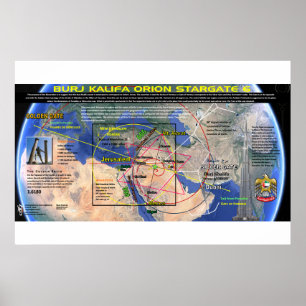 Burj Khalifa Pleiades Muster 6 Poster