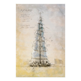 Burj Khalifa Poster