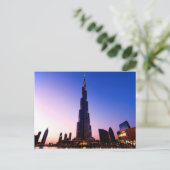 Burj Khalifa Postkarte (Stehend Vorderseite)