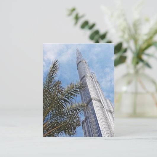 Burj Khalifa Postkarte (Stehend Vorderseite)