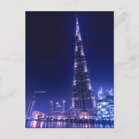 Burj Khalifa Sehenswürdigkeit, Dubai, Postkarte (Vorderseite)