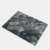 Burj Khalifa Straßenansicht, Dubai Fußmatte (Schrägansicht)