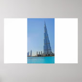 Burj Khalifa und Dubai Fountain - Foto Print Poster (Vorne)