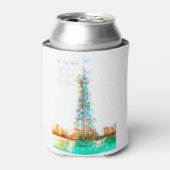 BurjKhalifa Aquarell Dosenkühler (Kanne Vorderseite)