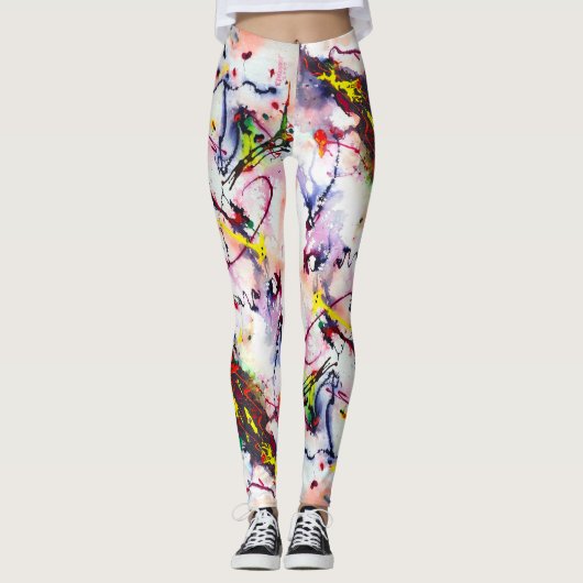 Burkay Electric Galaxy ArtLeggings Leggings (Vorderseite)