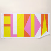 BurkayCouture "Florida" Strandtuch (Vorderseite)