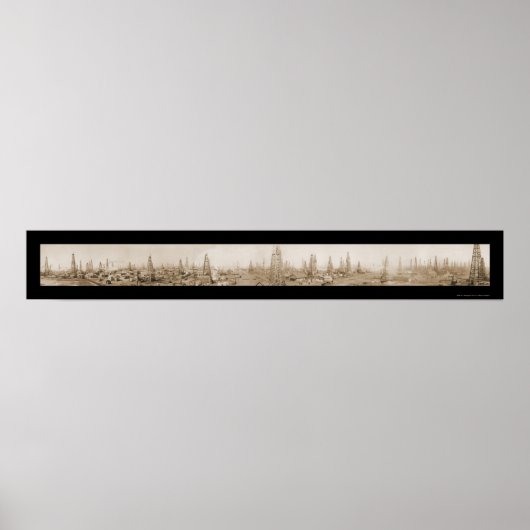 Burkburnett TX Oil Foto 1919 Poster (Vorne)