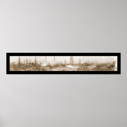 Burkburnett TX Oil Foto 1919 Poster (Vorne)