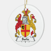Burke-Familienwappen Keramikornament (Links)