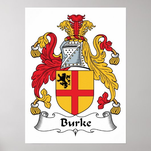 Burke Familienwappen Poster (Vorne)