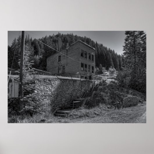 BURKE IDAHO - MINING GHOST STADT POSTER (Vorne)