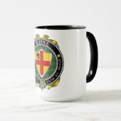 Burke Irischer Schild Badge Tasse (VorderseiteRechts)