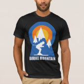 Burke Mountain Ski Sunset T-Shirt (Vorderseite)
